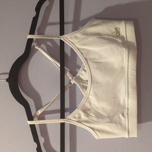 Strappy White ALO Yoga Sportsbra
